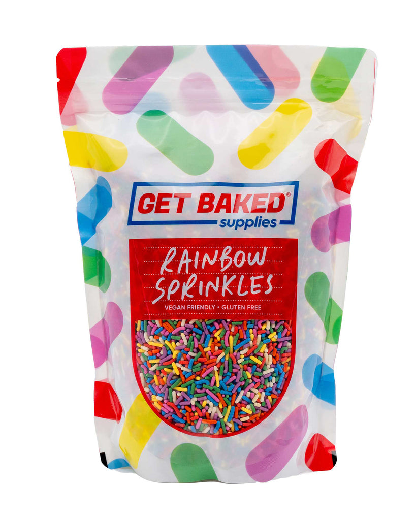 Rainbow Sprinkles: 1kg Pouch