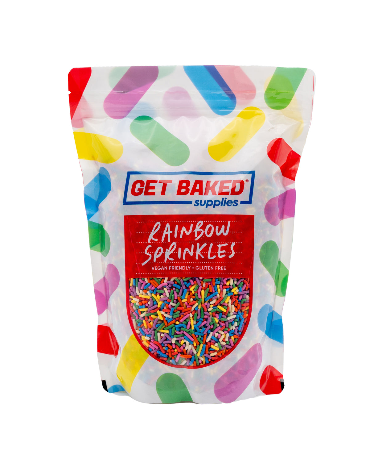 Rainbow Sprinkles: 500g Pouch